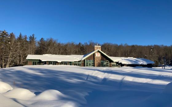 Wilderness Lakes Lodge in the Snow