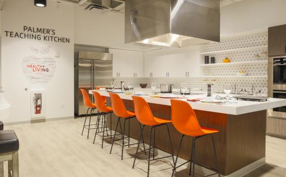 the palmers teaching kitchen at the Schottland Family YMCA