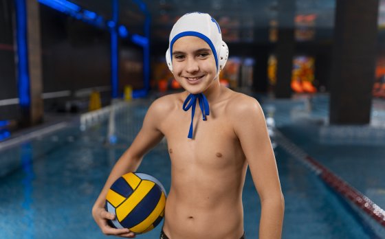 Boy Playing Water Polo