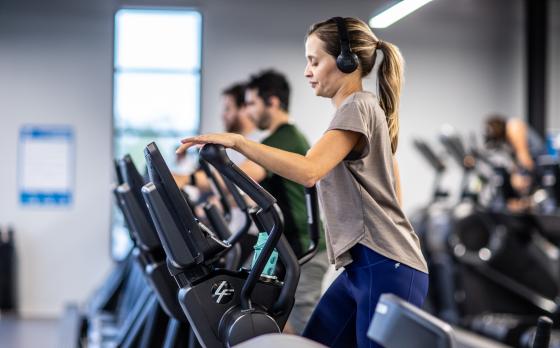 Running on Treadmill