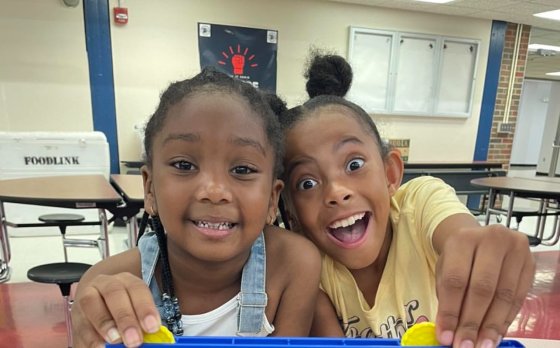 Kids Playing Connect at Camp Thunderbird