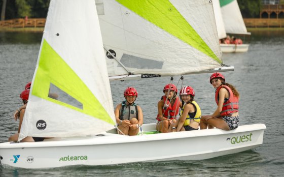 Sailing at Camp Cory