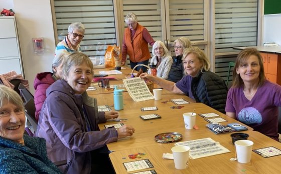 people playing bingo at the YMCA