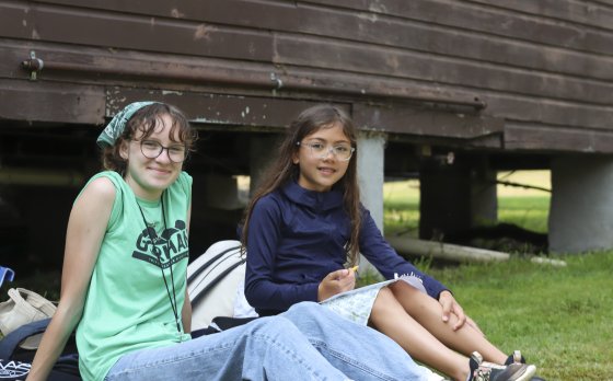 counselor and camper