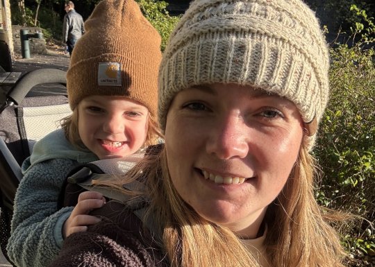 Cece Jones with her daughter in a selfie