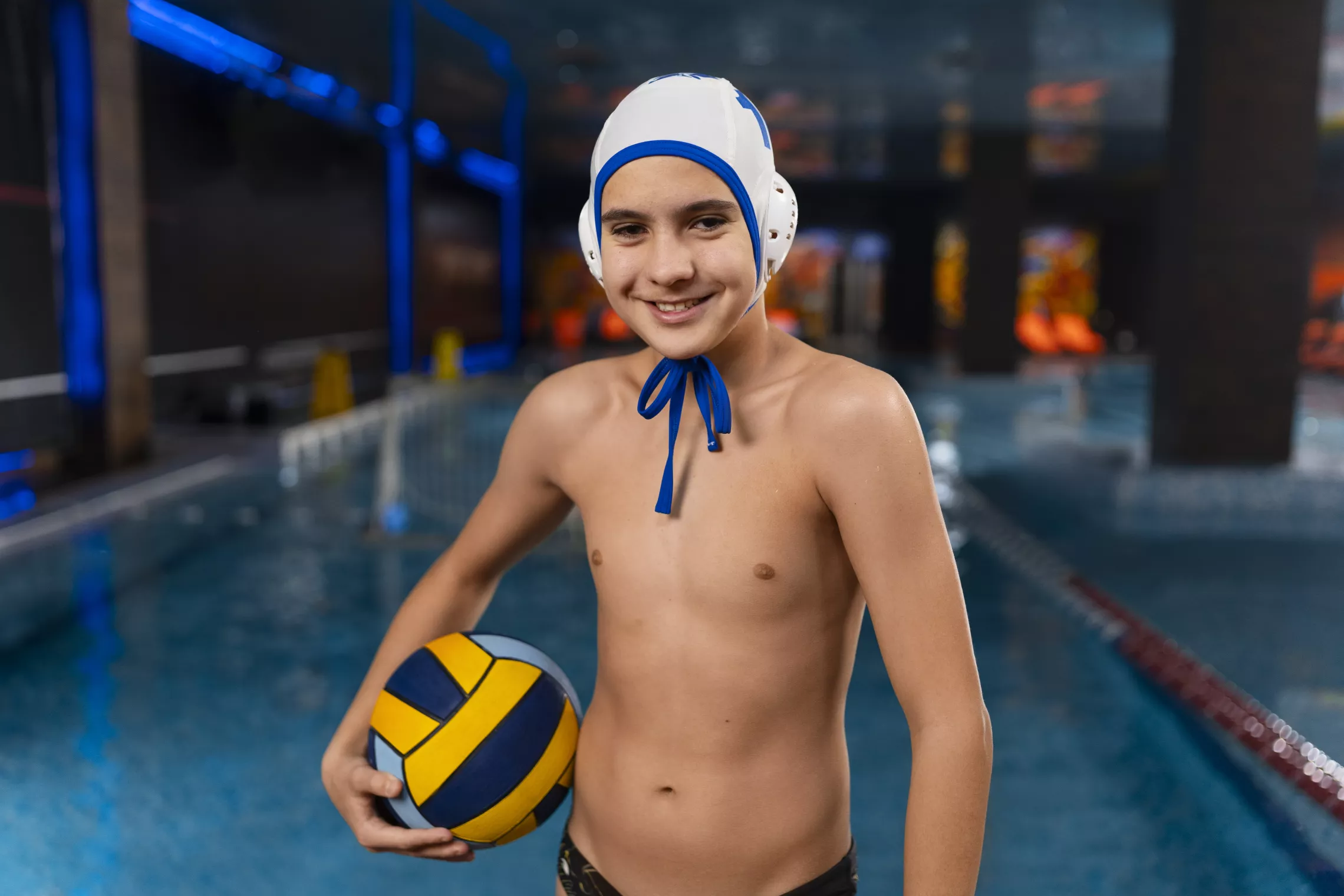Boy Playing Water Polo