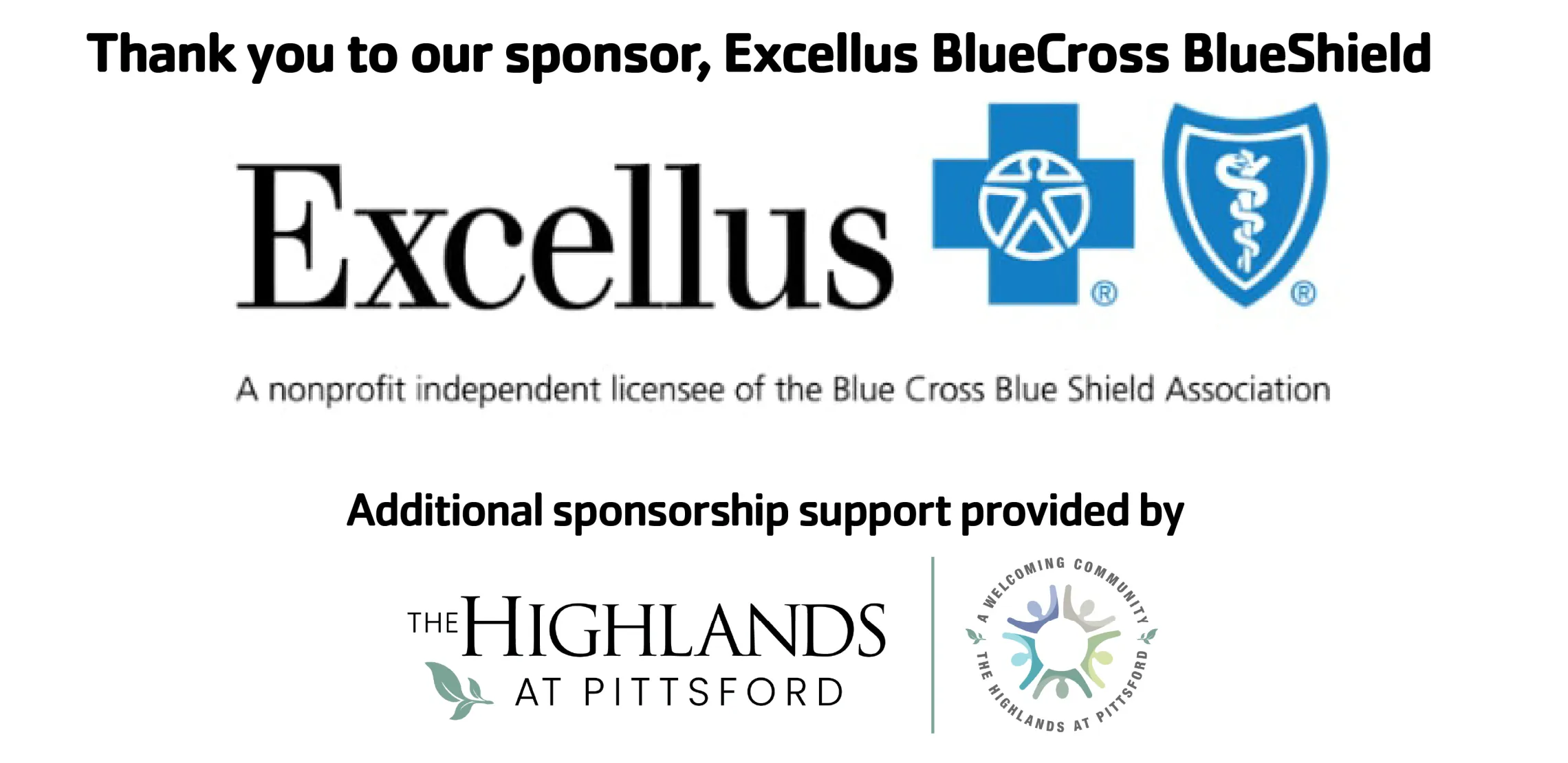 logos for excellus bluecross blue shield and highlands at pittsford
