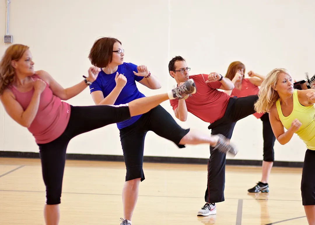 cardio kickboxing class
