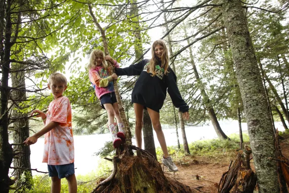 Campers in the wilderness