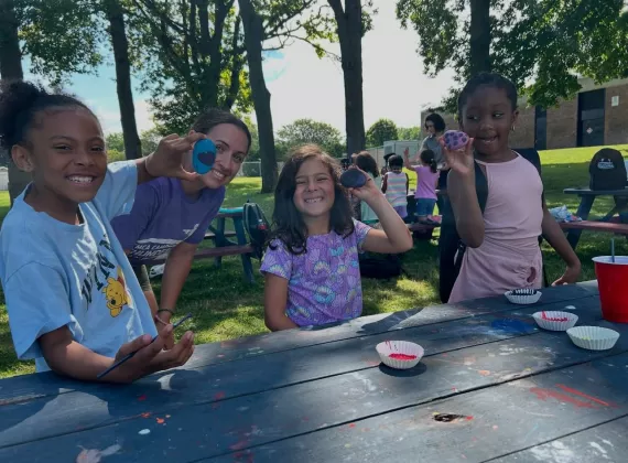 Kids Doing Art at Camp Thunderbird