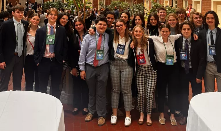 group of ymca teens at a youth and government conference