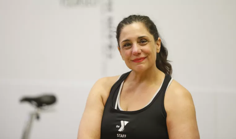 Andrea A. poses for a pic at the Bay View Family YMCA