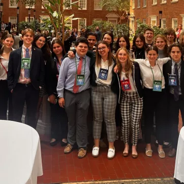 group of ymca teens at a youth and government conference