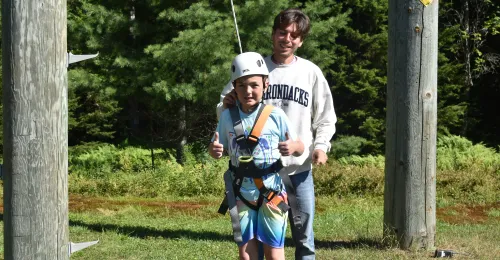 Climbing at Camp Gorham