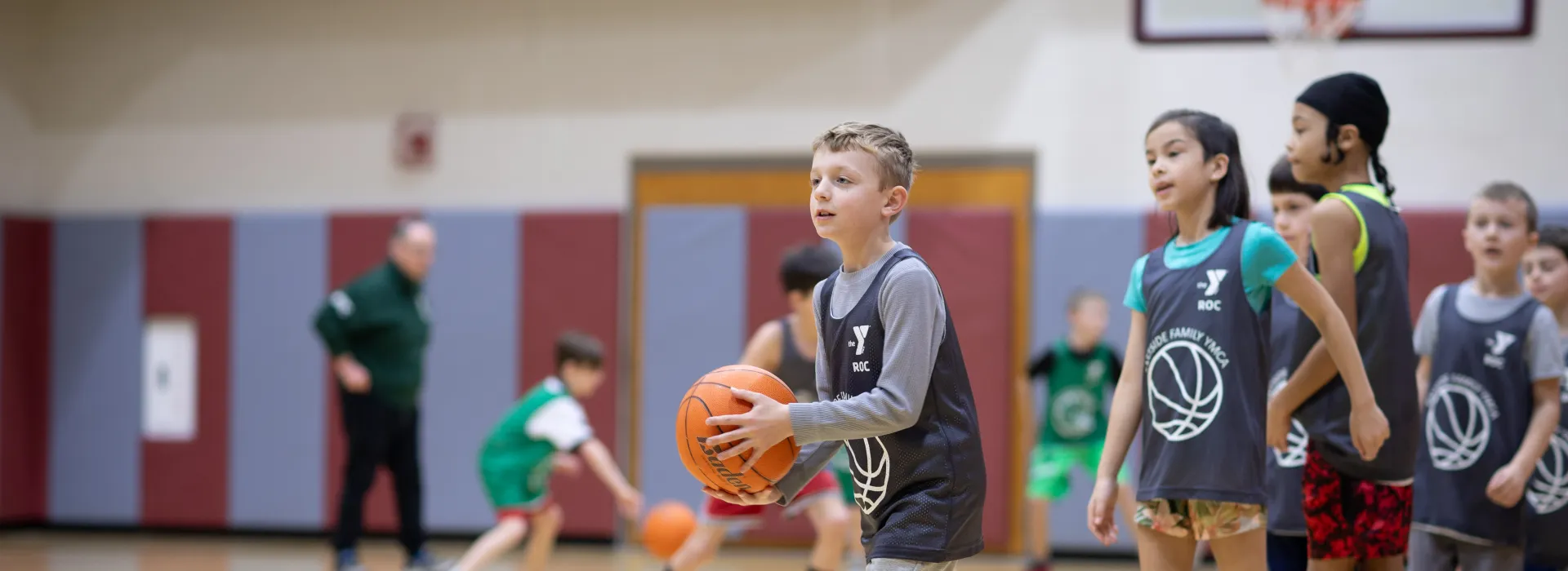 Kids Playing Basketball at Eastside