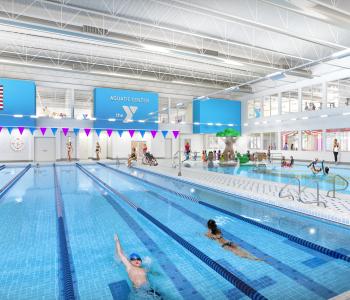 Rendering of Prince Aquatic Center at Sands Family YMCA