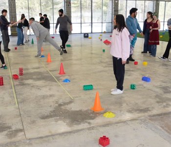 teens who are a part of the YMCA Leaders program across the northeast gather to play games in a new space